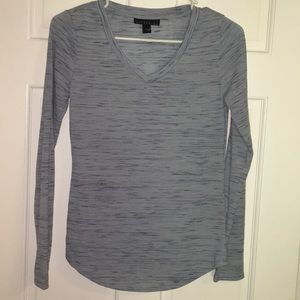 Attention long sleeved shirt soft gray blue NWOT